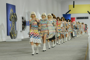 Models walk the runway in Chanel's Spring/Summer 2014 Ready-to-Wear.