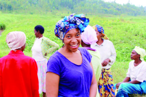 Ms. Brownlee in Rwanda