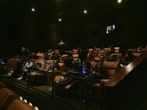 iPic’s plush seats quickly fill with guests awaiting the movie’s start.