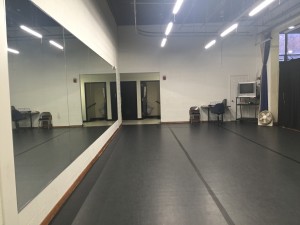 The new dance studio on the gym stage is where SR's dance classes are held. Photo courtesy of Naima Fonrose