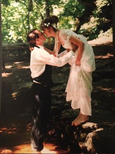 Ms. Beachler was married, barefoot, in an ancient pine forest in Yellow Springs, Ohio